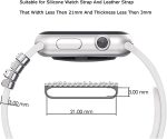 Leopard Watch Band Charms for Apple SmartWatch Band for Decorative Ring Loops 38 40 41 42 44 45mm Compatible with iWatch Series 8 7 6 5 4 3 2 1 Smart Watch Accessories Diamond Jewelry (No Watch Band) - Image 6